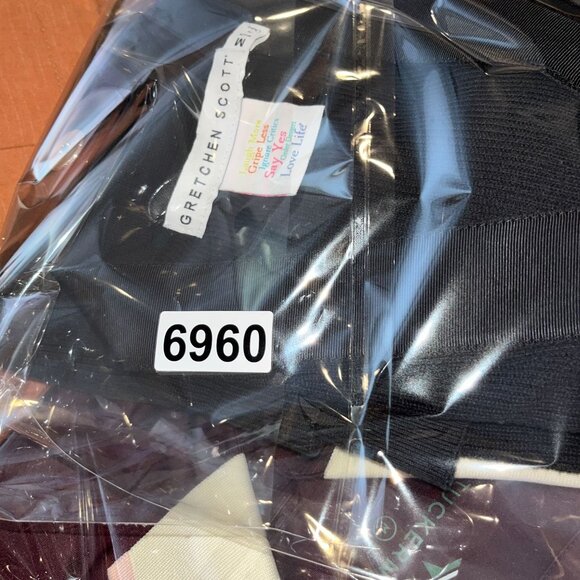 Gretchen Scott Black Grosgrain Heaven Cardigan Solid Women M MEDIUM - Picture 11 of 11